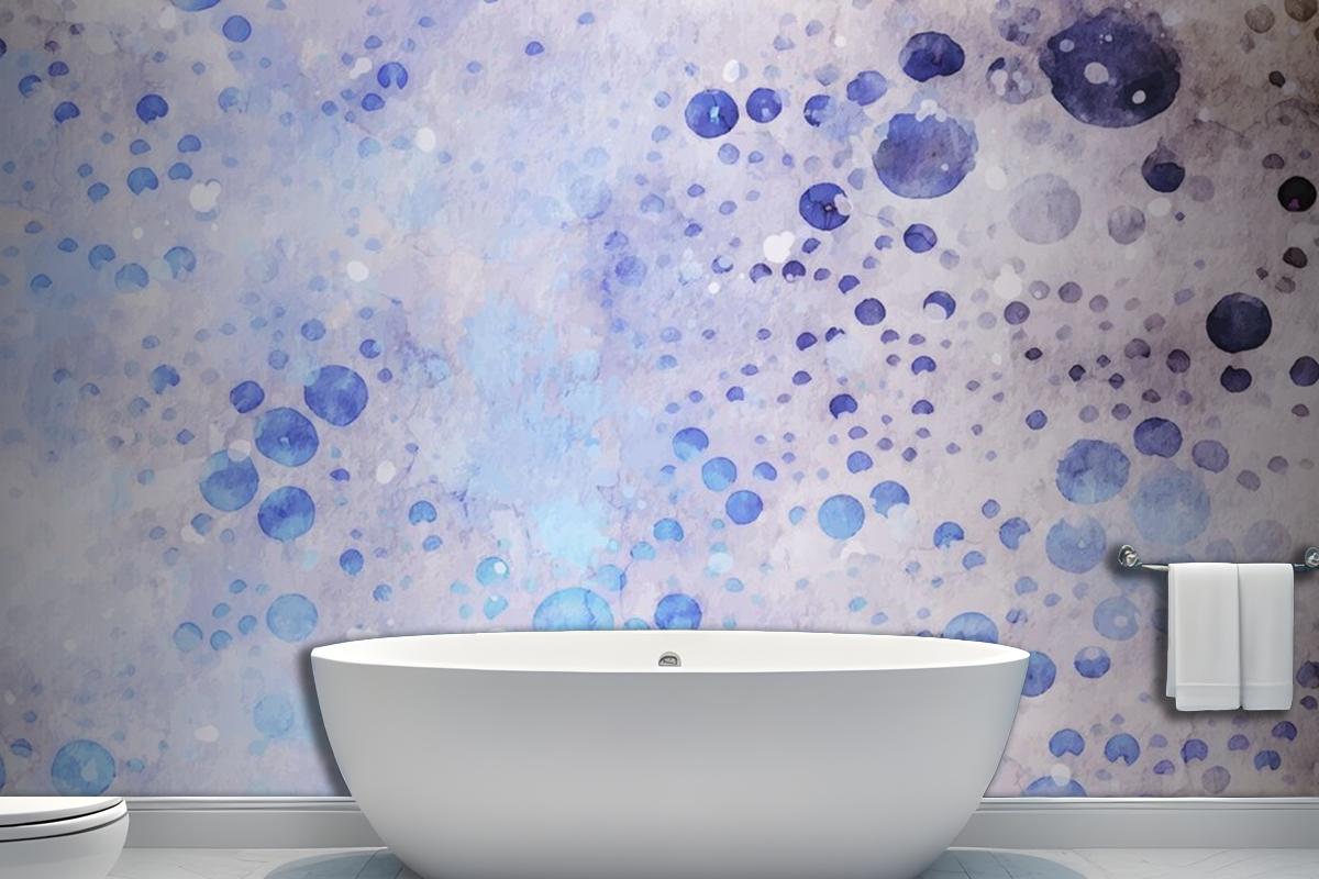 Bubble Style Watercolor Artwork Wallpaper Mural