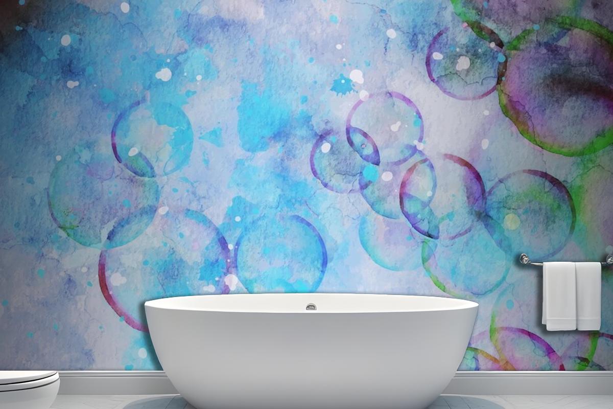 Bubble Watercolor Artwork Wallpaper Mural