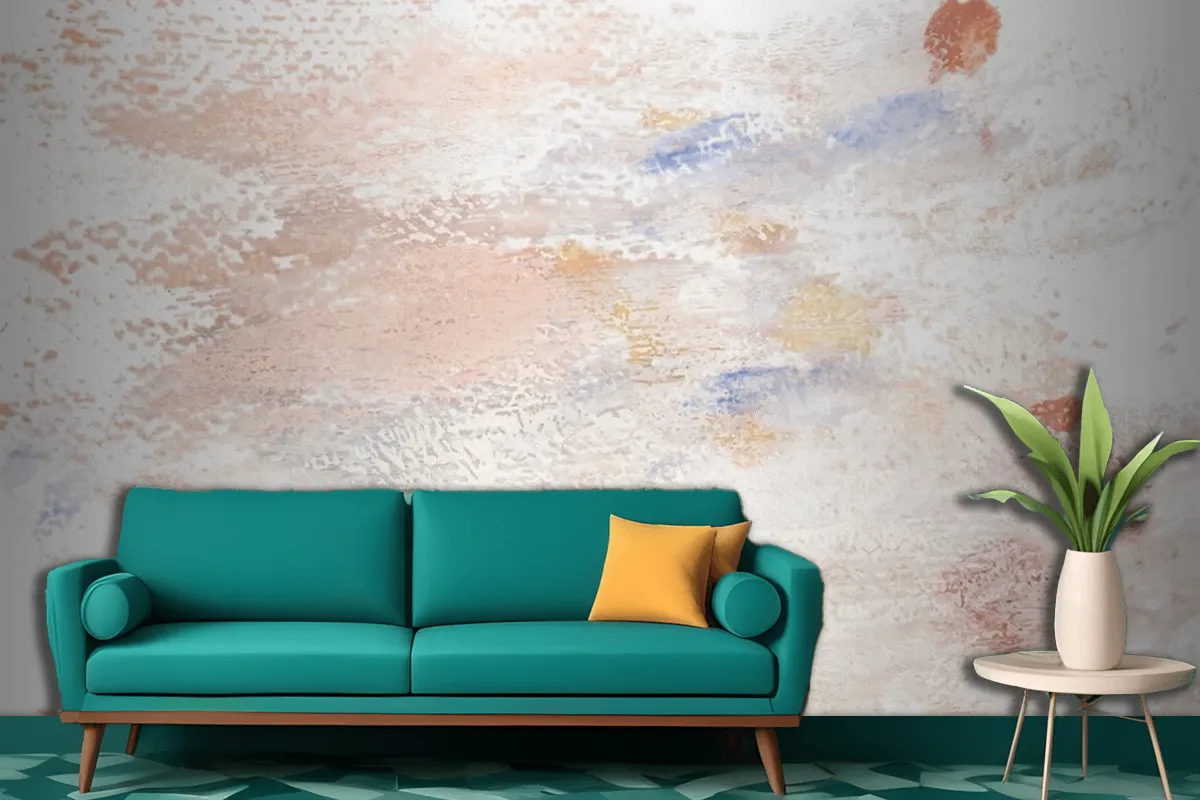 Earth Tone Paint On A Canvas Living Room Wallpaper