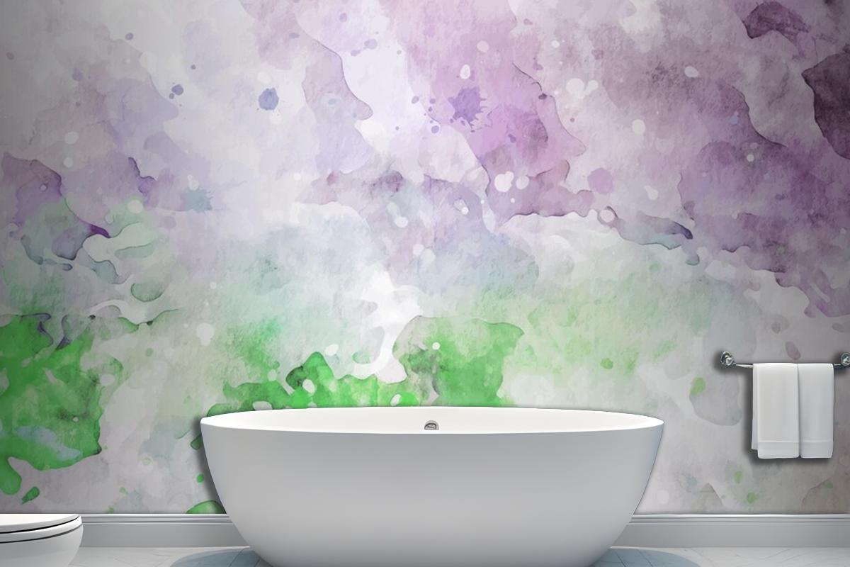 Stylish Pastel Texture Watercolor Wallpaper Mural