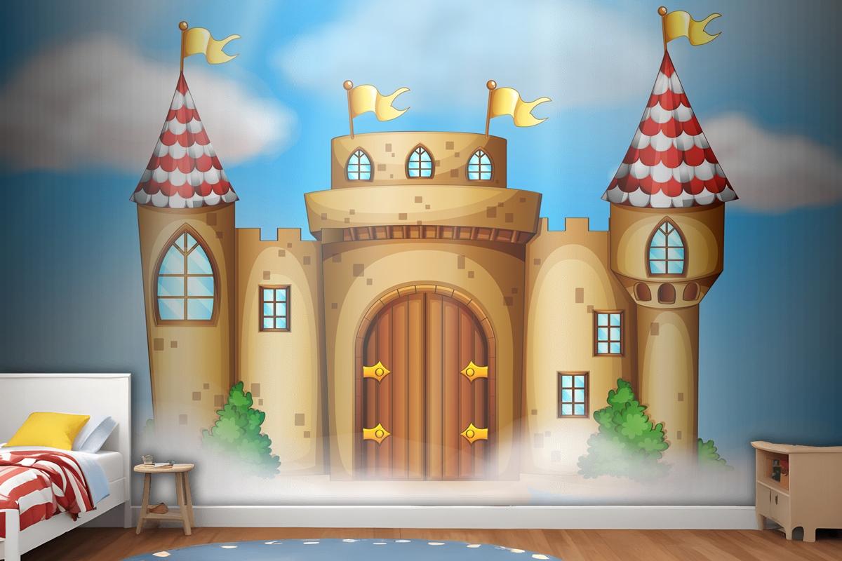 A Fairy Tale Castle On Sky Wallpaper Murals