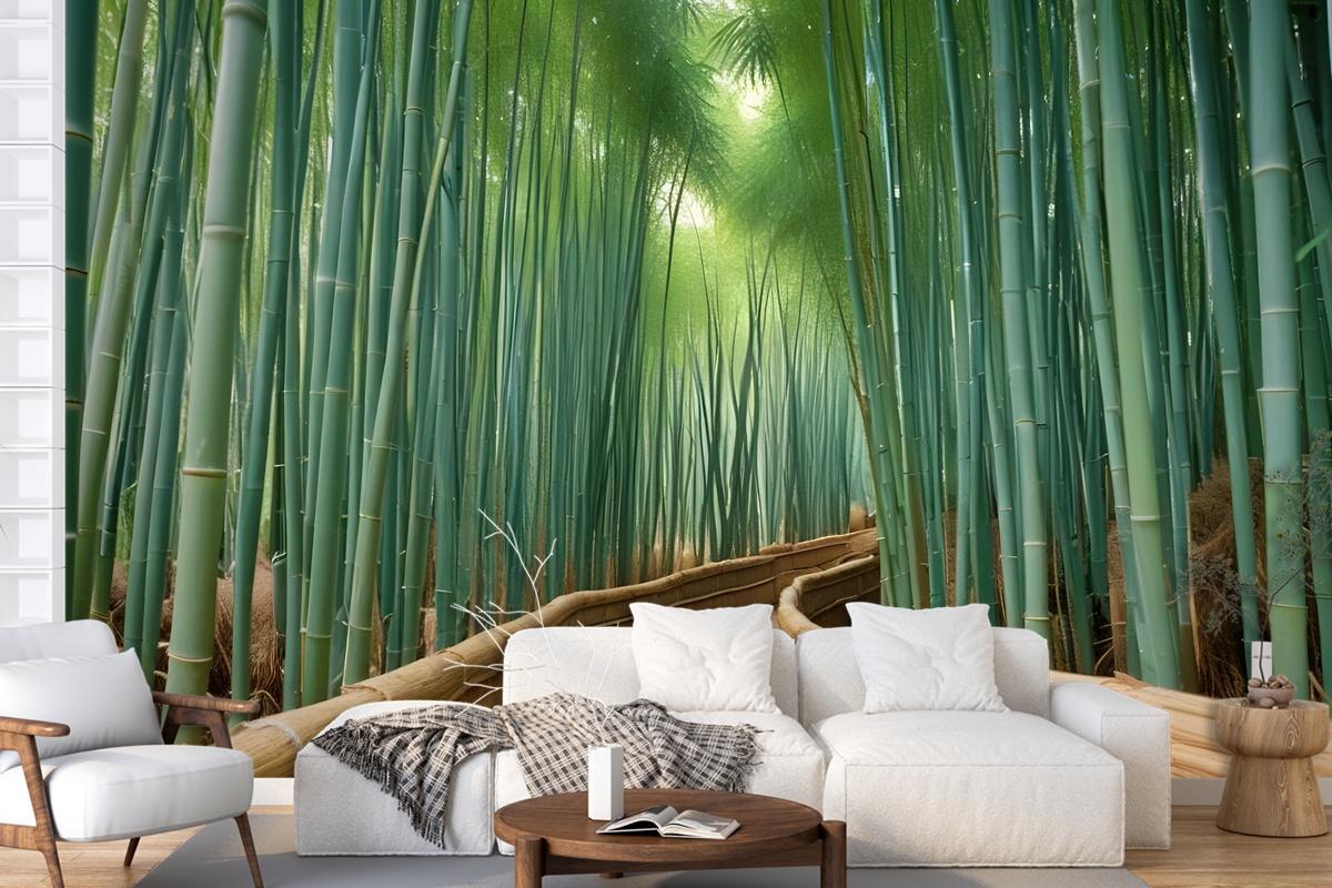 Bamboo Forest Oasis Wallpaper Mural