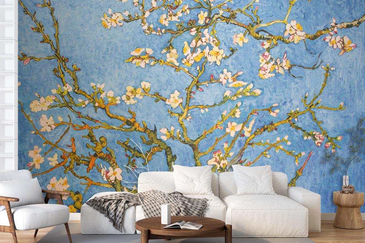 Blooming Almond Tree Wallpaper Mural