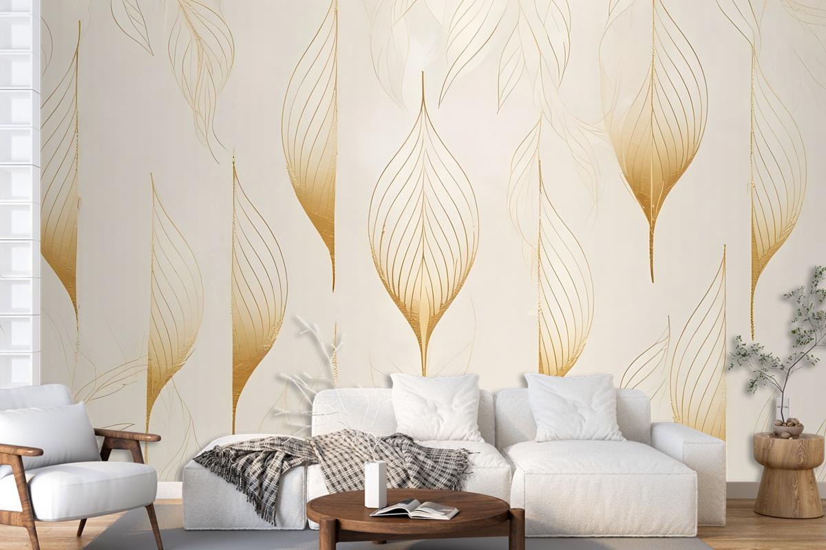 Boho Geometric Art Lines Wallpaper Mural