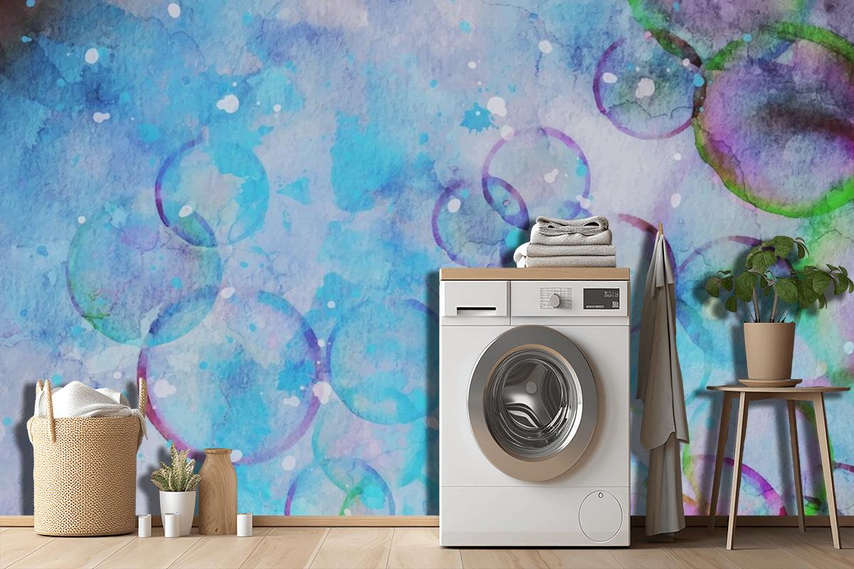 Bubble Watercolor Artwork Wallpaper Mural