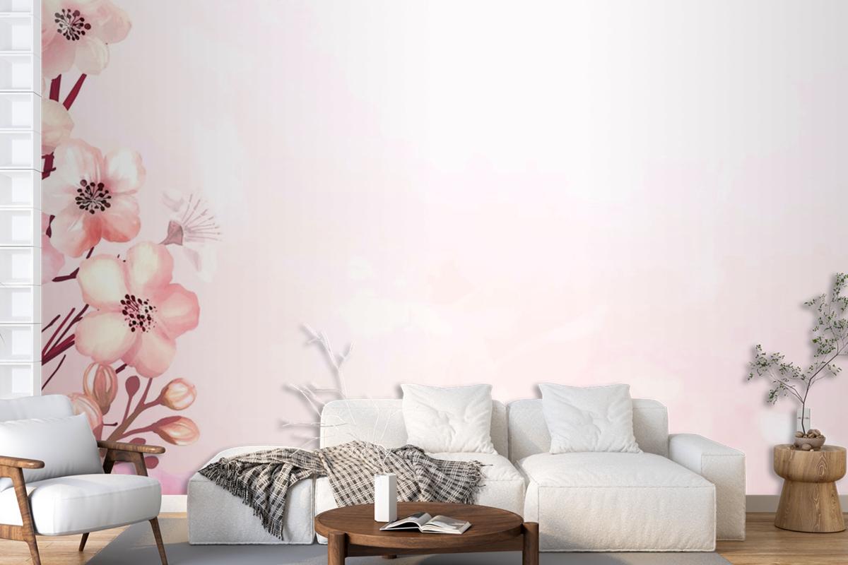 Cherry Blossom Frame Wallpaper Mural