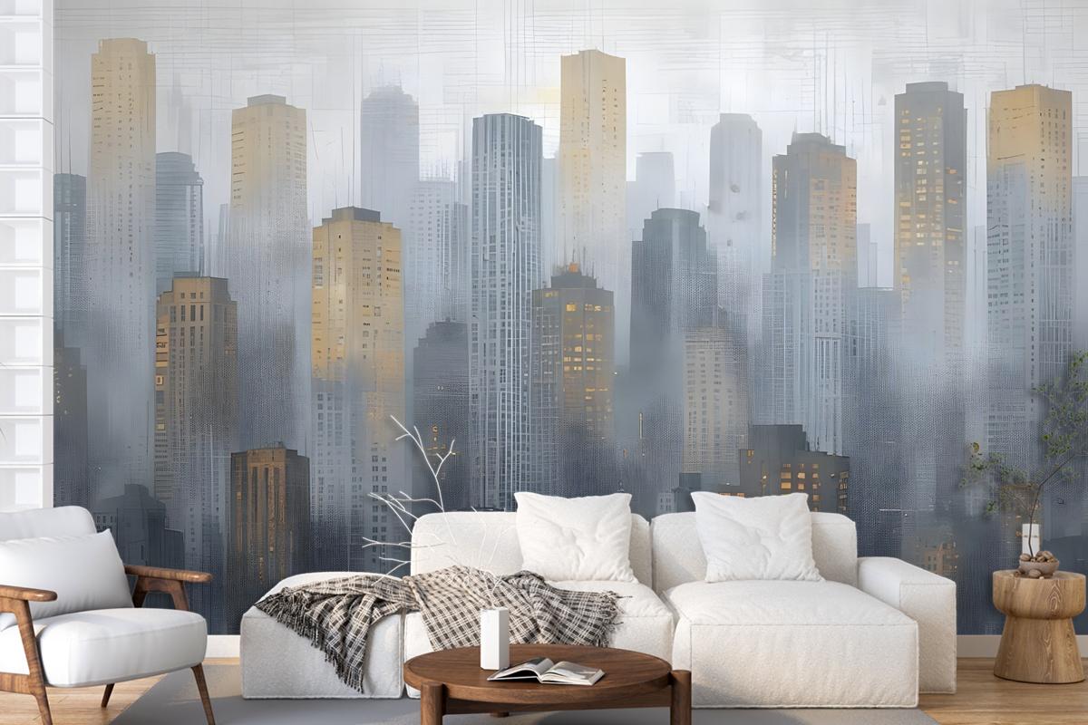 City Silhouette Wallpaper Mural