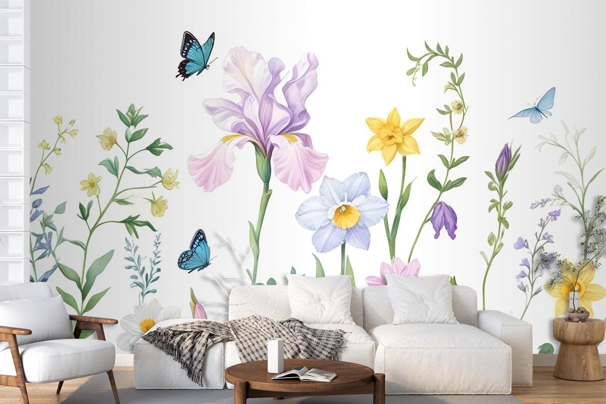 Colorful Flower Garden Wallpaper Mural