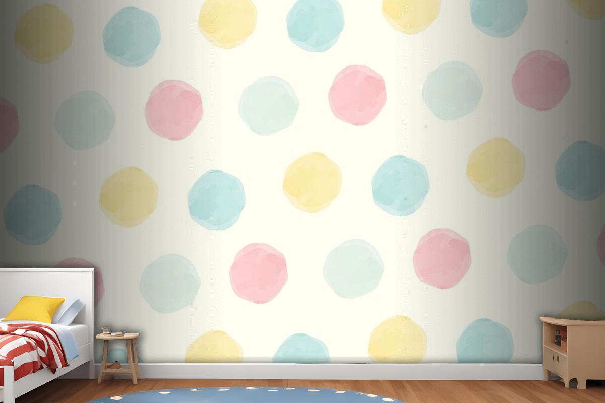 Colorful Geometric Seamless Pattern Background Design Girl Wallpaper Mural