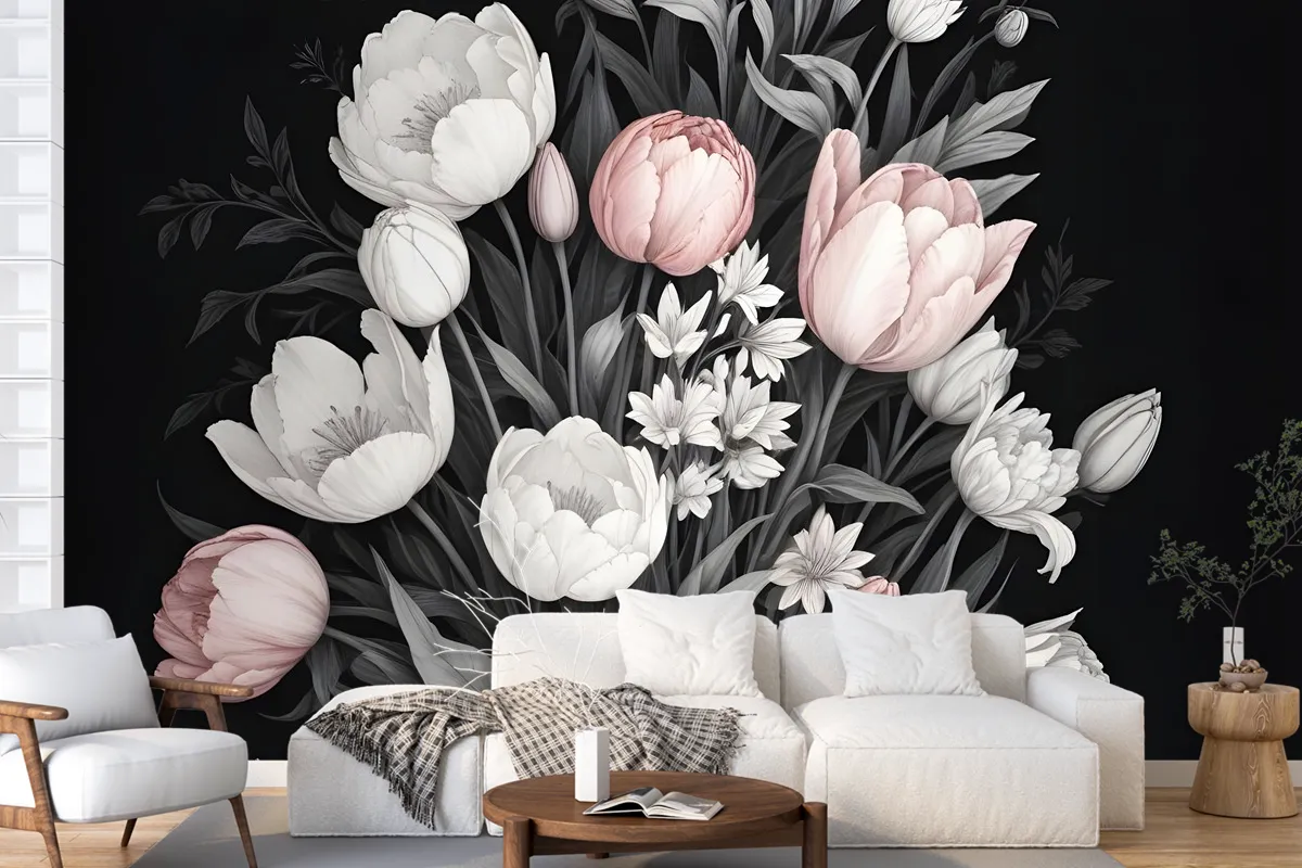 Dutch Floral Bouqet Wallpaper Mural