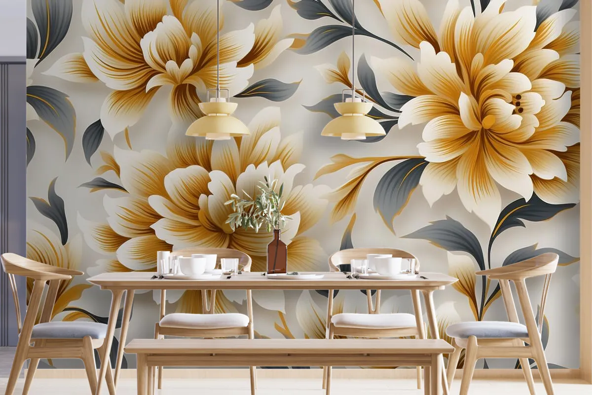 Floral Pattern Design Printing Textile Transfer Designs Pattern Flower Wallpaper Mural