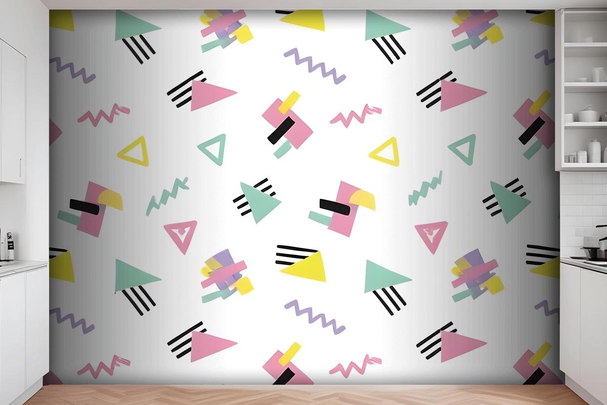 Geometric 90S Wallpaper Mural