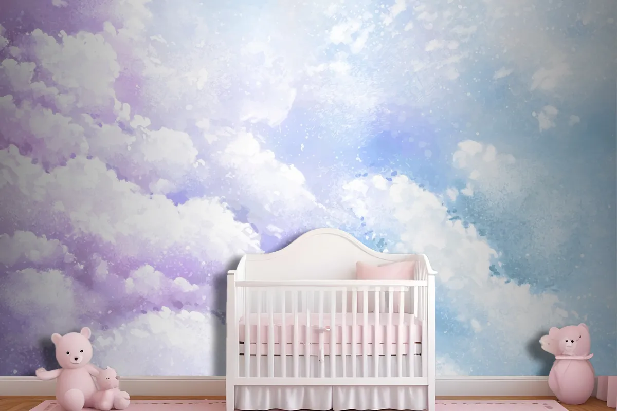 Gradient Pastel Sky Background Kids Wallpaper Mural