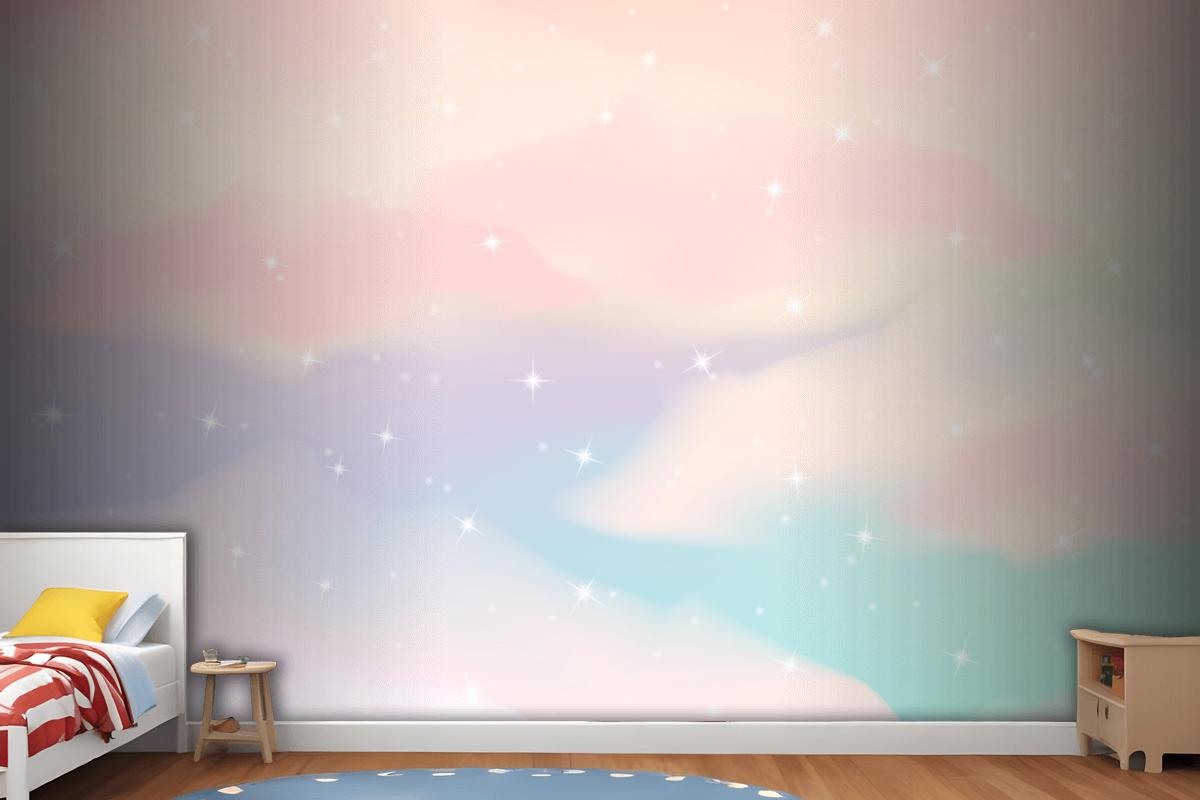 Gradient Pastel Sky Background Wallpaper Mural