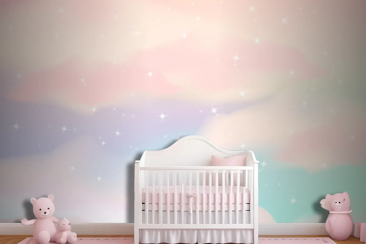 Gradient Pastel Sky Background Wallpaper Mural