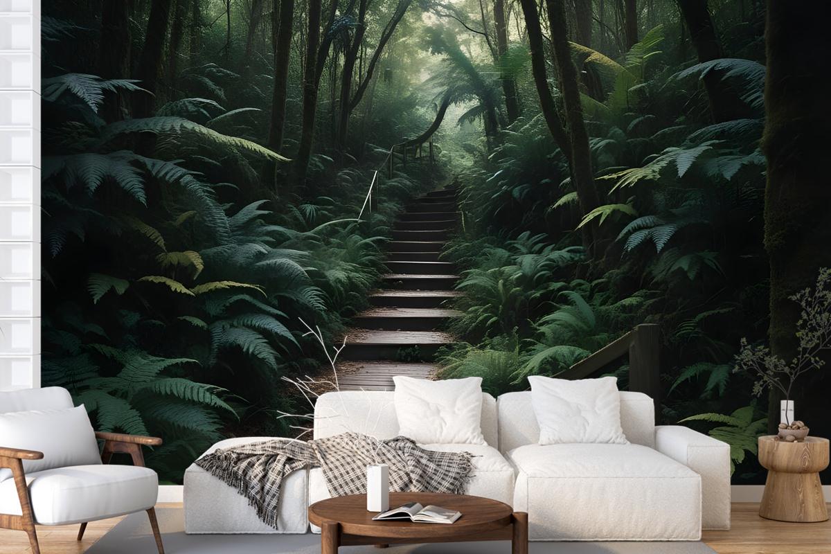 Jungle Pathway Wallpaper Mural