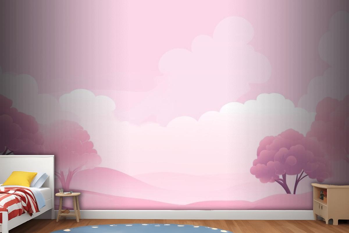 Light Pink Background Wallpaper Mural