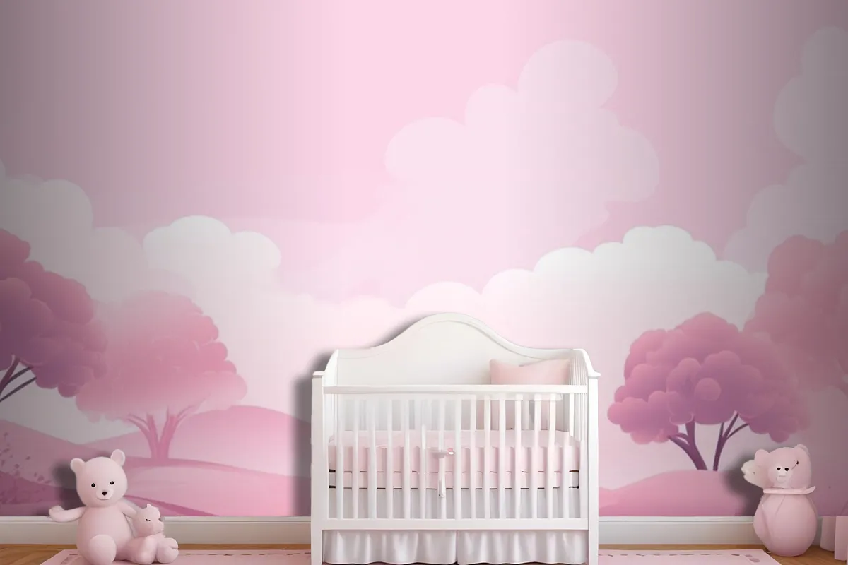 Light Pink Background Wallpaper Mural