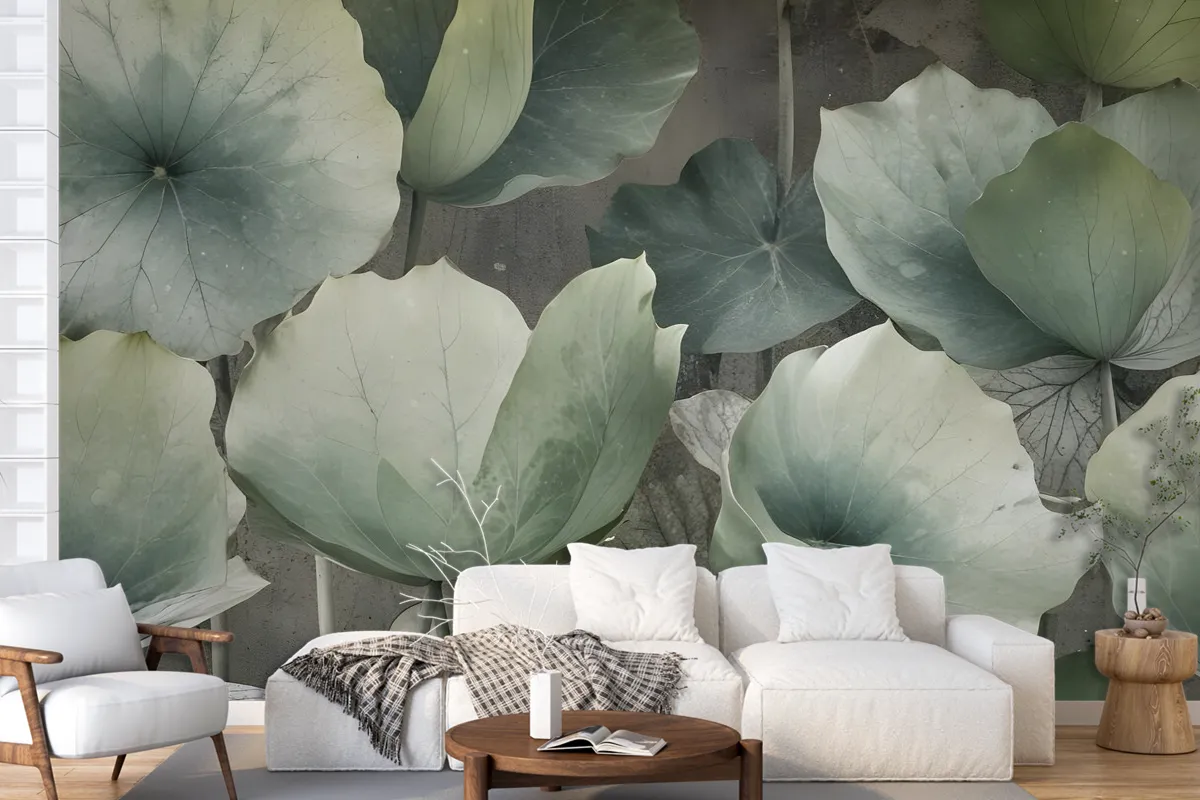 Lotus Leaf Wallpaper Mural