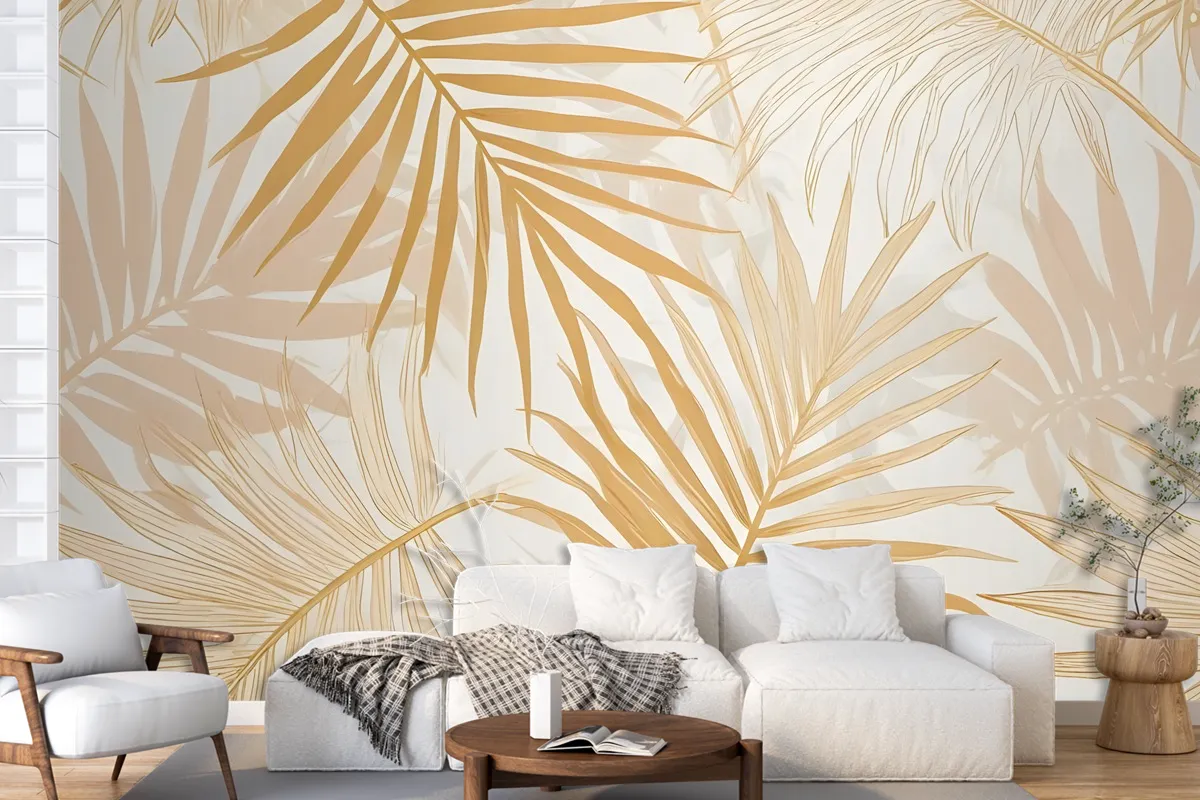 Lux Exotic Style Tropical Leaf Wallpaper Mural