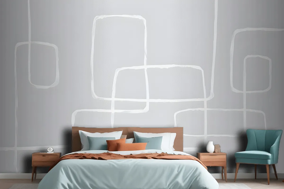 Modern Pastel Abstract Art Wallpaper Mural