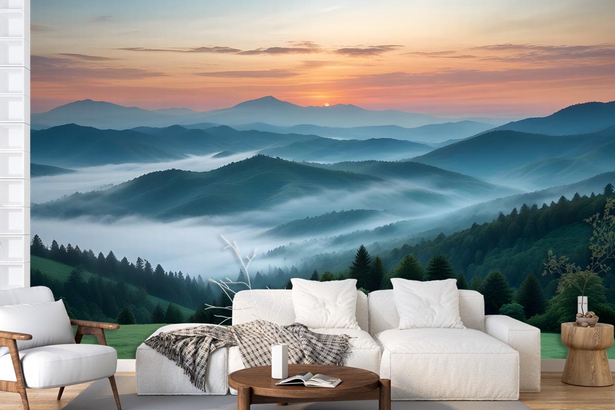 Mountain Scenic Landscape Wallpaper Mural