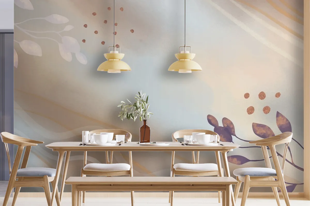 Neutral Watercolor Background Wallpaper Mural