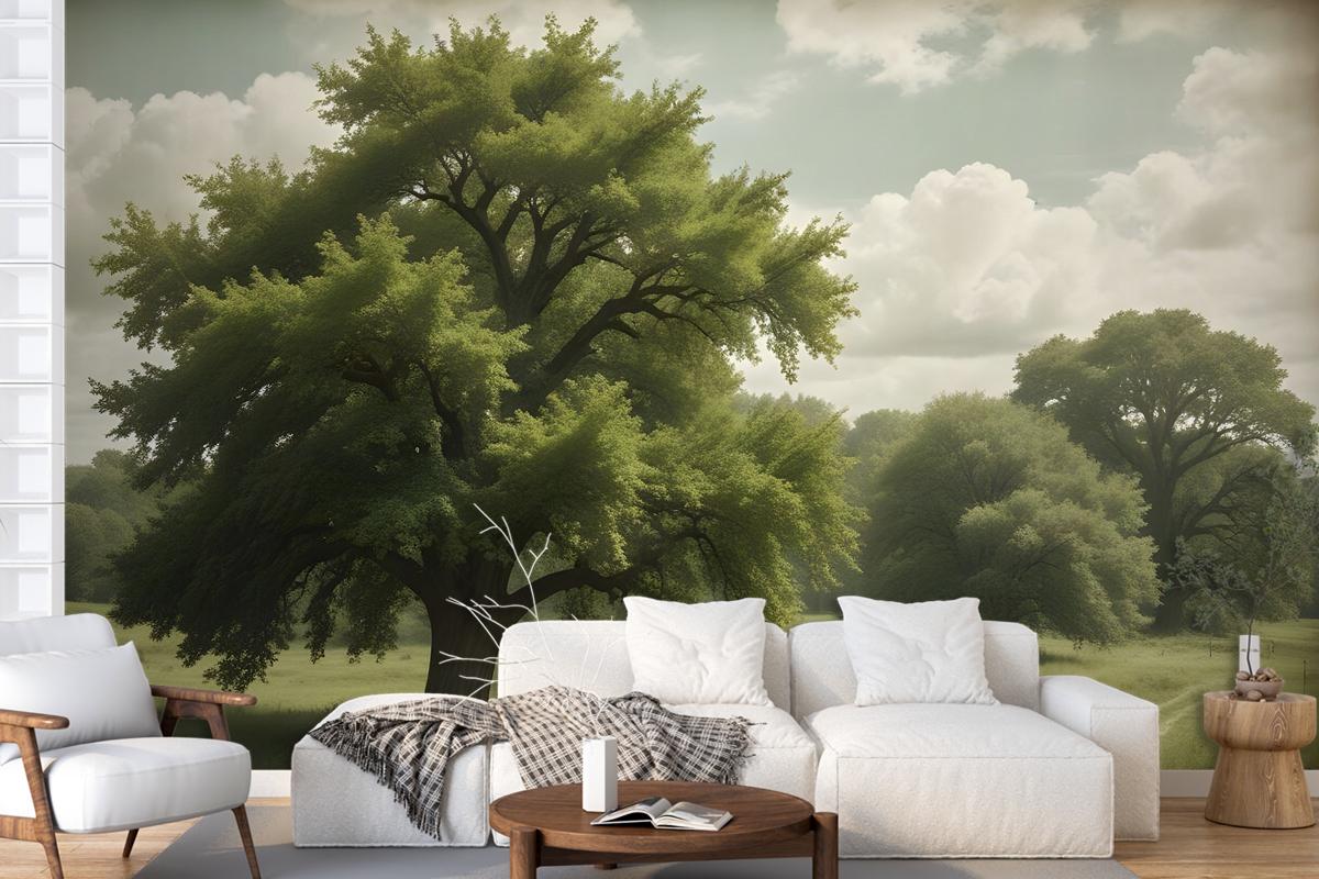 Rural Life View Wallpaper Mural