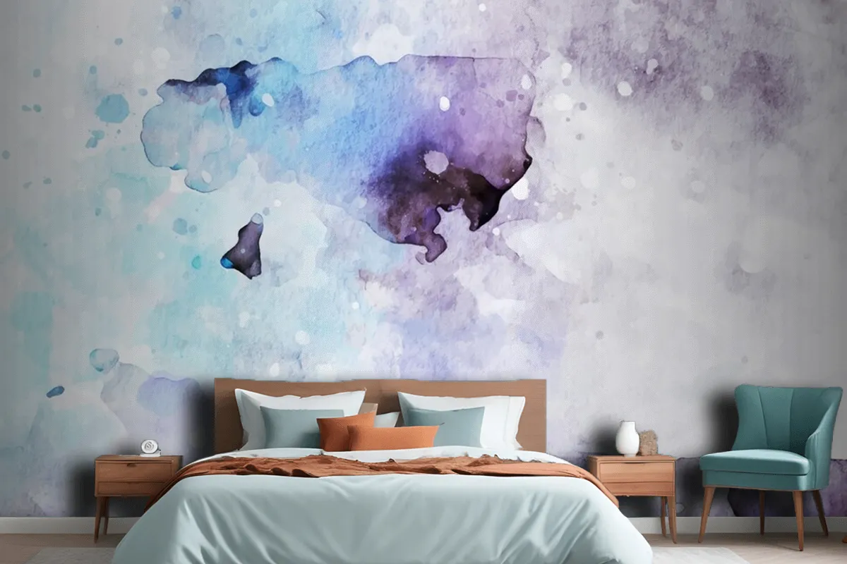 Simple Watercolor Background Wallpaper Mural