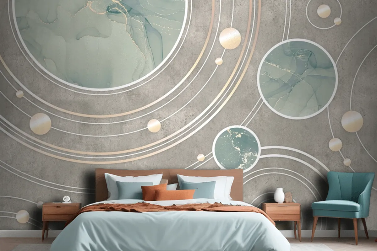 Textured Geometry Background Wallpaper Mural