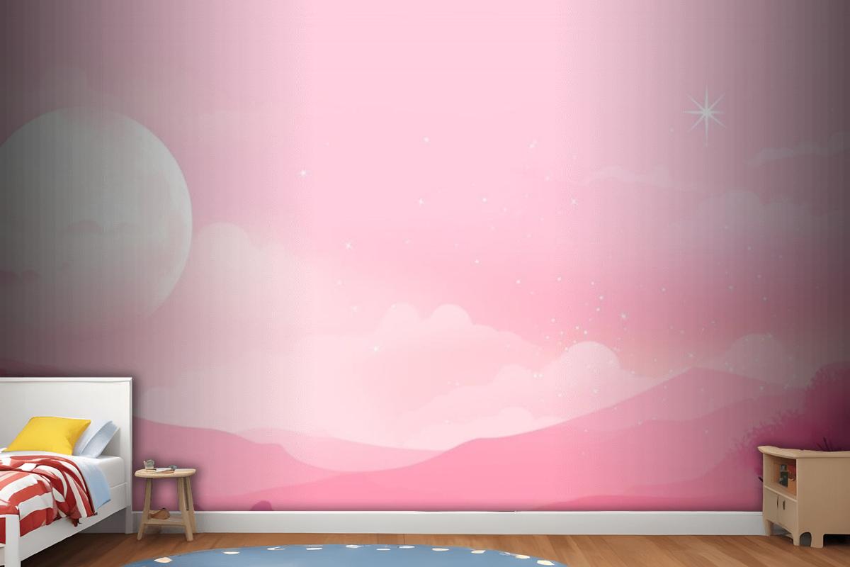 The Moon Is In The Sky Wallpaper Mural