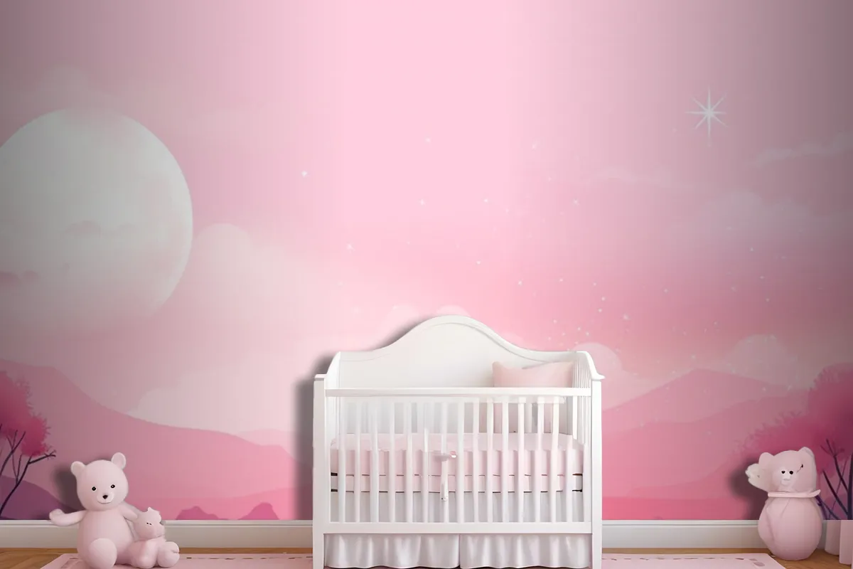 The Moon Is In The Sky Wallpaper Mural