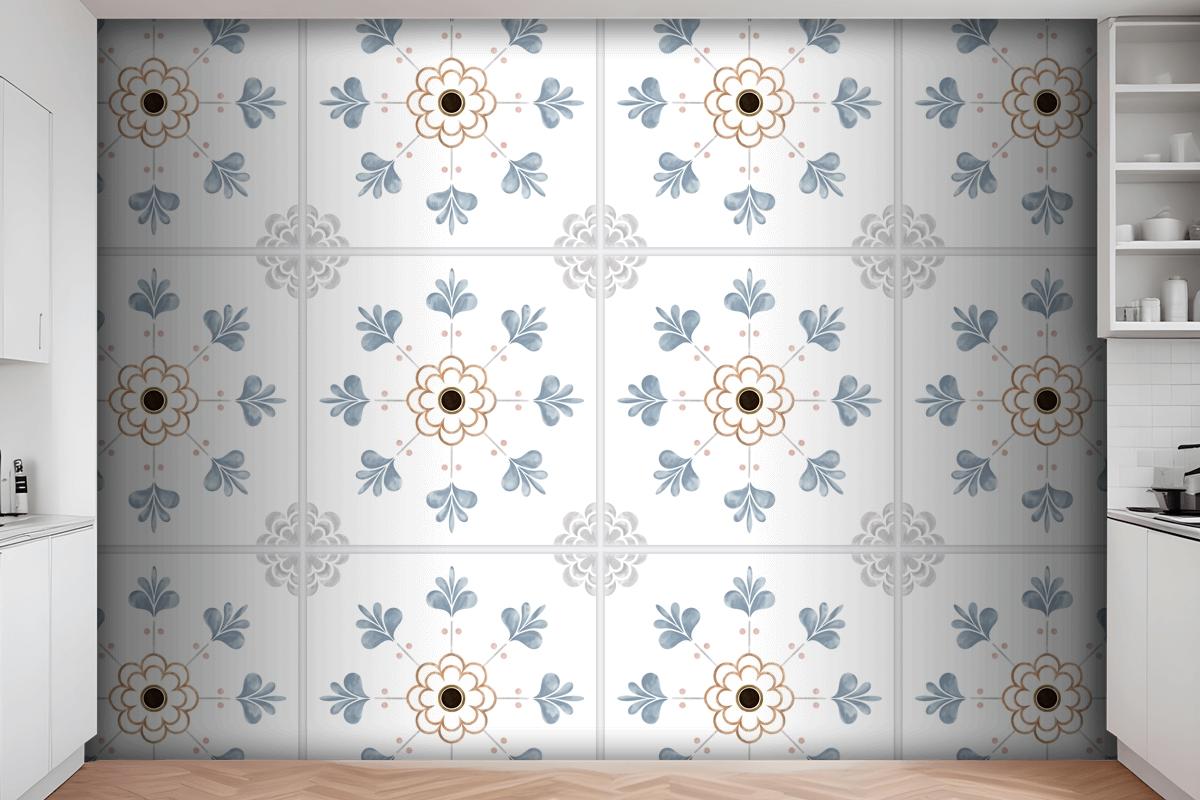 Tiles Textured Pattern Wallpaper Mural