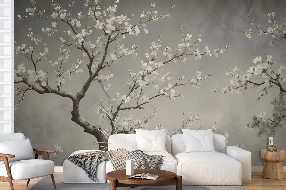 Vintage Dark Blossom Wallpaper Mural