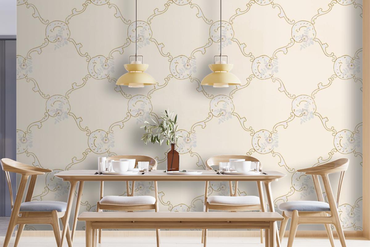 Vintage Ornamental Pattern Wallpaper Mural