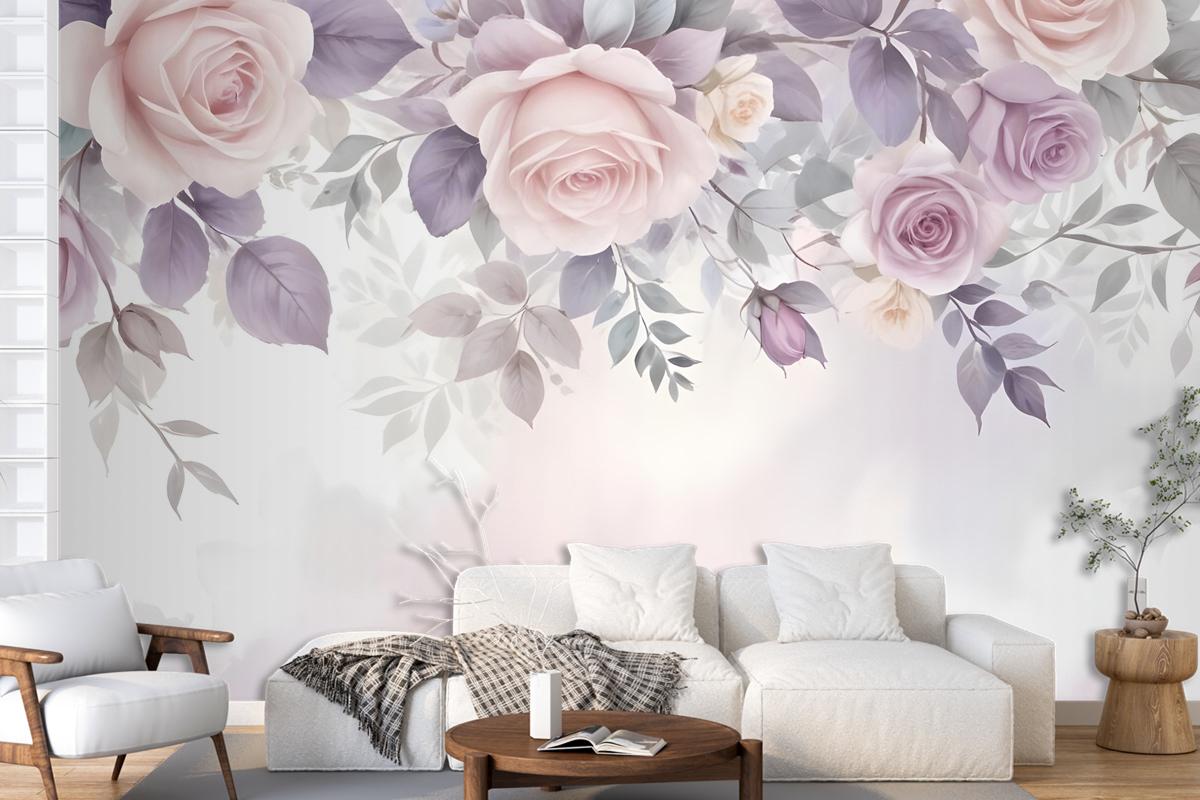 Vintage Vine Floral Wallpaper Mural