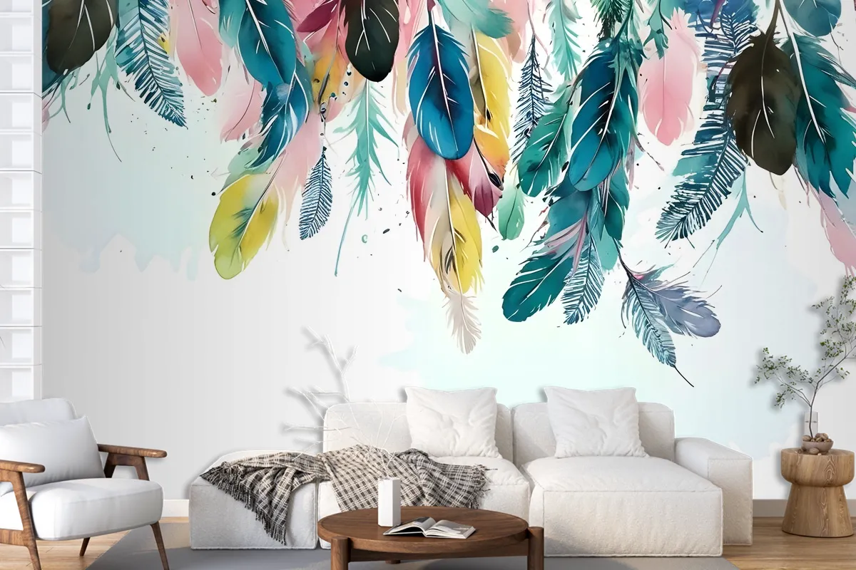 Watercolor Banana Leaf Wallpaper Mural