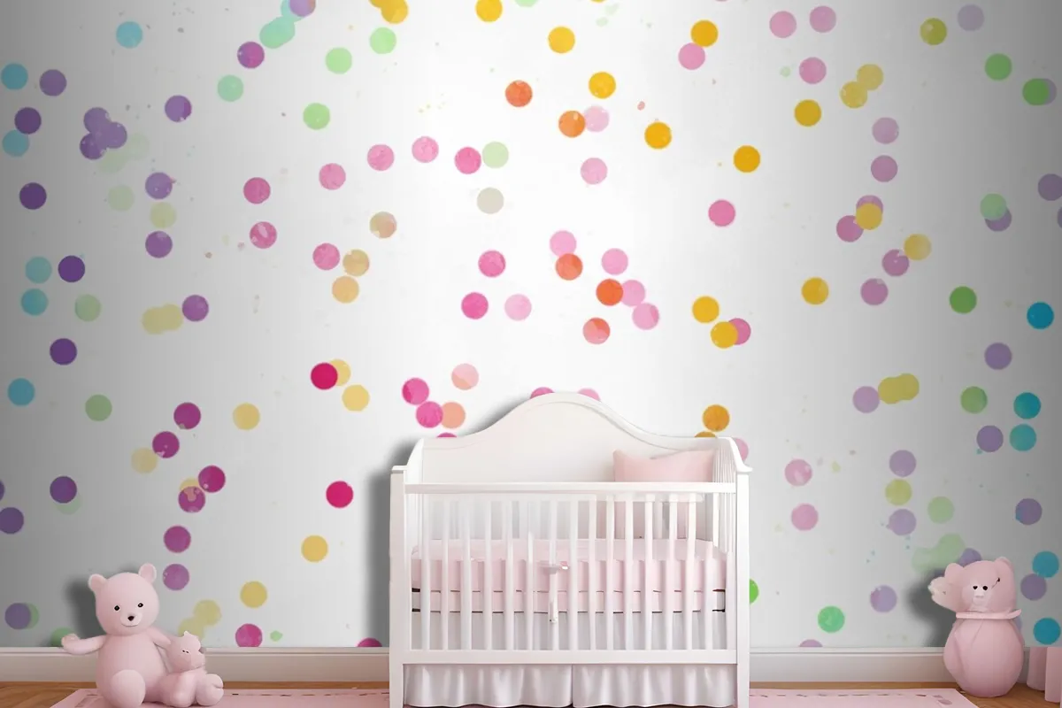 Watercolor Rainbow Background Wallpaper Mural