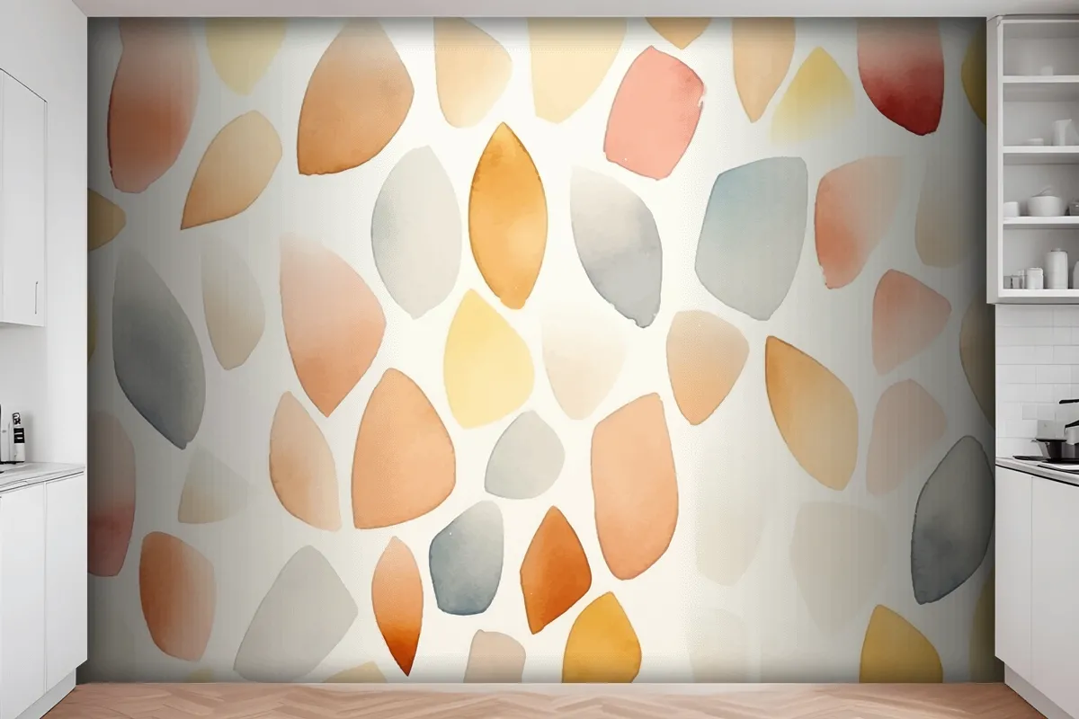 Watercolor Seamless Pattern Kitchen Wallpaper Mural