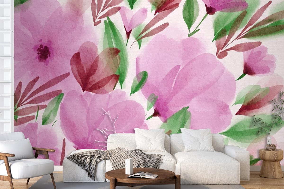 Watercolor Spring Wallpaper Mural